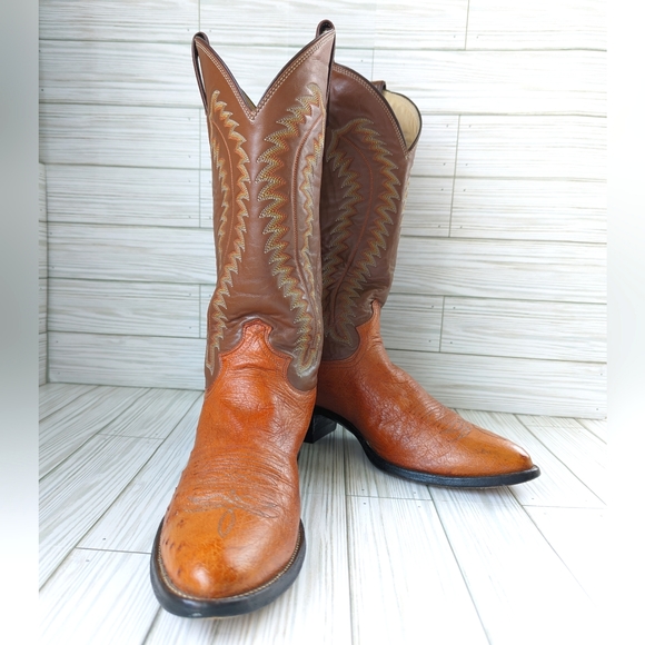 Justin Boots Shoes Justin Boots Smooth Ostrich Western Cowboy Boots